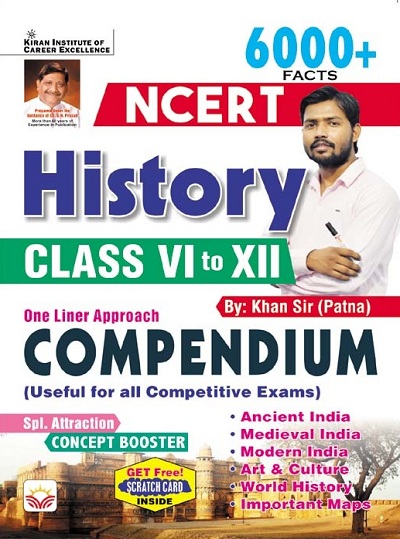 NCERT History Class VI to XII 6000+ Facts (One Liner Approach) Compendium (English Medium) (4707)