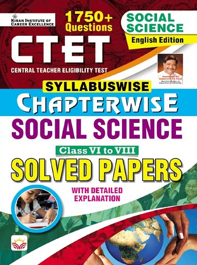 CTET Chapterwise Syllabuswise Social Science Class 6 To 8 Solved Papers (English Medium) (4840)