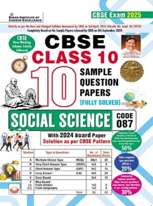 CBSE Class 10 Social Science Sample Question Papers for CBSE Exam 2025 (English Medium) (5144)