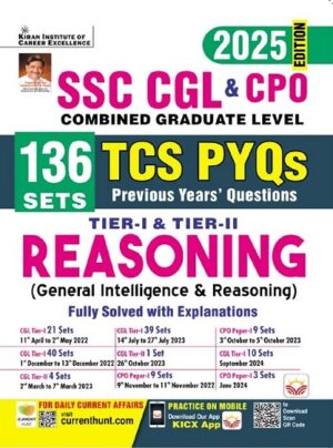 SSC CGL and CPO TCS PYQs Tier 1 and Tier 2 Reasoning (General Intelligence and Reasoning) 136 Sets (English Medium) (5232)