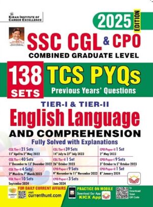 SSC CGL and CPO Tier 1 and Tier 2 English Language and Comprehension TCS PYQs 138 Sets (English Medium) (5236)