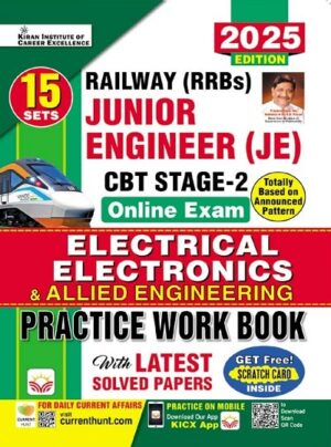 Railway JE Junior Engineer CBT Stage 2 Electrical Electronics and Allied Engineering Practice Work book (English Medium) (5241)