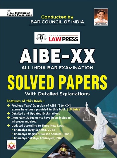 AIBE XX (All India Bar Examination) Solved Papers (English Medium) (5254)
