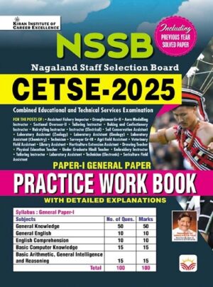 NSSB Nagaland Staff Selection Board CETSE 2025 General Paper Practice Work Book (English Medium) (5359)