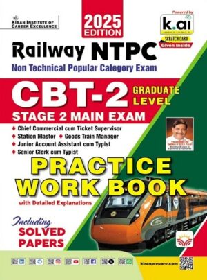 Railway NTPC CBT 2 Graduate Level Stage 2 Main Exam Practice Work Book 2025 Edition (English Medium) (5525)