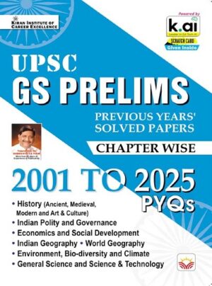 UPSC GS Prelims Previous Years Solved Papers Chapterwise 2001 to 2025 PYQs (English Medium) (5553)