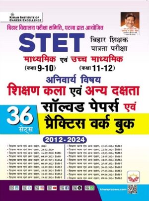 STET  shikshan Kala or Anya dakshata class 9 to10 and 11 to 12 solved paper and practice work book 2012 to 2024 (Hindi Medium )(5667)