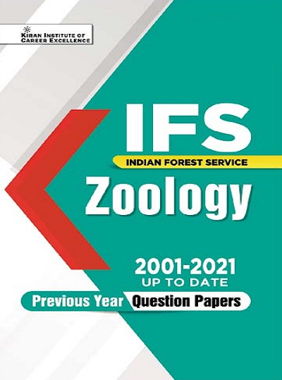 IFS Zoology 2001 to 2021 up to date Previous Years Question Papers (English Medium) Book Code : KQB 057
