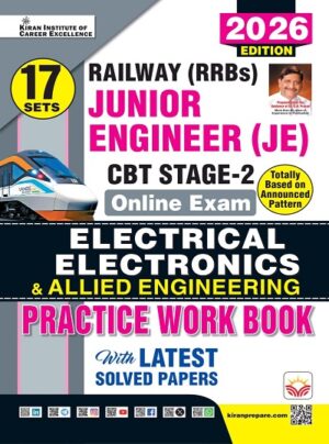 Railway JE Junior Engineer Stage 2 Electrical Electronics and Allied Engineering Practice Work Book 2026 Edition (English Medium) (5893)