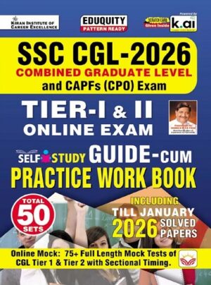 SSC CGL Tier - 1 & 2 Self Study Guide  - CUM and Practice Work Book with 75+ Full Length Online Mock With Sectional Timing 2026 Edition (English Medium) (6036)