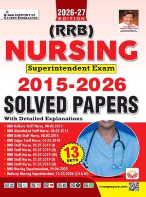 Railway Nursing Superintendent Exam 2015 to 2026 Solved Papers (English Medium) (6133)