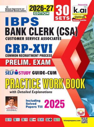 IBPS Bank Clerk CSA Preliminary Exam Practice Work Book Including Solved Papers 2026 Edition (English Medium) (6153)