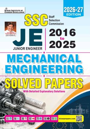 SSC JE Mechanical Engineering 2016-2025 Solved Papers 2026-2027 Edition (English Medium) (6218)