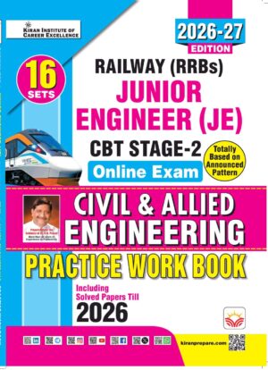 Railway JE Junior Engineer Stage 2 Civil and Allied Engineering Practice Work Book 2026-2027 Edition (English Medium) (6299)